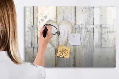 Beschrijfbaar glazen magneetbord met liefdestekst design