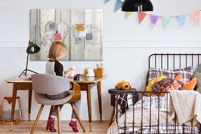 Beschrijfbaar glazen magneetbord met liefdestekst design