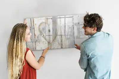 Beschrijfbaar glazen magneetbord met liefdestekst design
