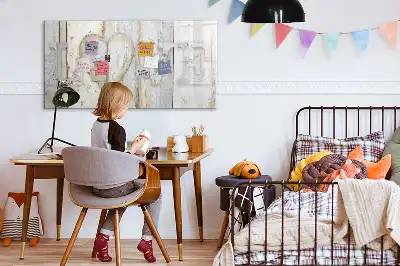 Beschrijfbaar glazen magneetbord met liefdestekst design
