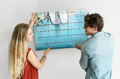 Magnetisch glazen schrijfbord voor notities en foto's vakantie-accessoires
