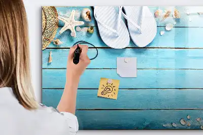 Magnetisch glazen schrijfbord voor notities en foto's vakantie-accessoires