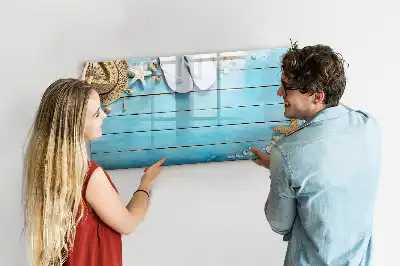 Magnetisch glazen schrijfbord voor notities en foto's vakantie-accessoires