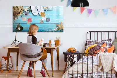Magnetisch glazen schrijfbord voor notities en foto's vakantie-accessoires
