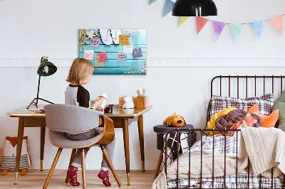 Magnetisch glazen schrijfbord voor notities en foto's vakantie-accessoires