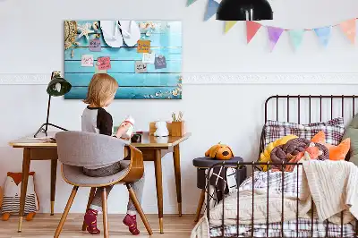 Magnetisch glazen schrijfbord voor notities en foto's vakantie-accessoires