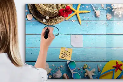 Magnetisch glazen schrijfbord voor notities en foto's