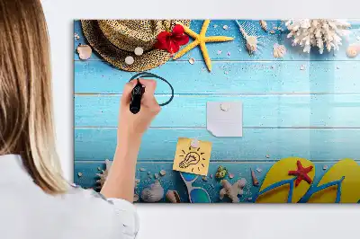 Magnetisch glazen schrijfbord voor notities en foto's