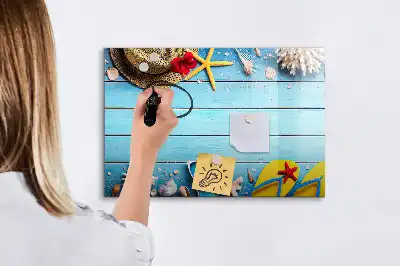 Magnetisch glazen schrijfbord voor notities en foto's