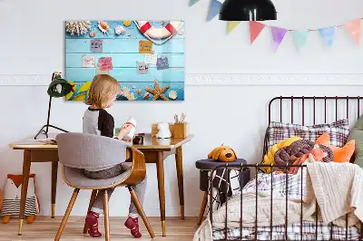 Beschrijfbaar glazen magneetbord met design