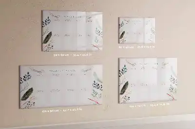 Beschrijfbaar glazen magneetbord charmante weekplanner met design