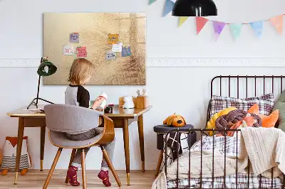 Magnetisch glazen schrijfbord met motief van abstracte bladeren