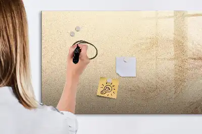Magnetisch glazen schrijfbord met motief van abstracte bladeren