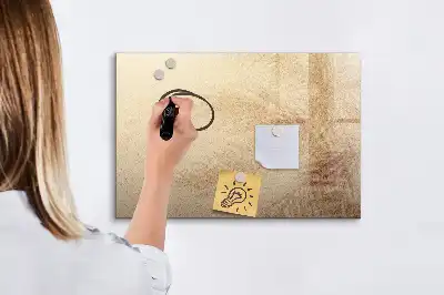 Magnetisch glazen schrijfbord met motief van abstracte bladeren