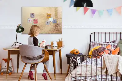 Magnetisch glazen schrijfbord met motief van abstracte bladeren