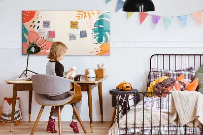 Magnetisch glazen memobord ontwerp met Hawaïaanse planten
