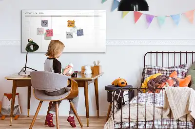 Beschrijfbaar glazen magneetbord met design minimalistisch menubord