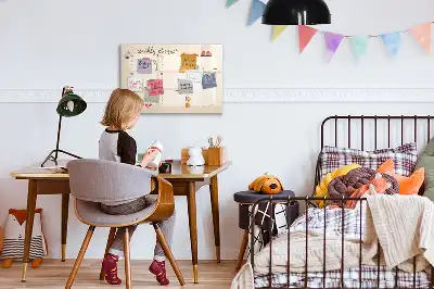 Glazen weekplanner beschrijfbaar magneetbord met design