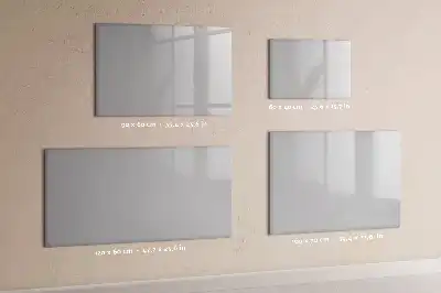 Magnetisch glazen schrijfbord voor notities en foto's lichtgrijs
