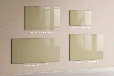 Beschrijfbaar glazen magneetbord beige