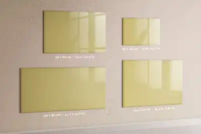 Magnetisch glazen schrijfbord voor notities en foto's crème