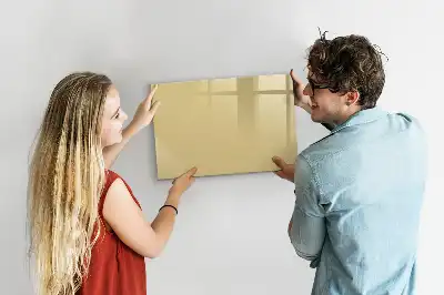 Magnetisch glazen schrijfbord voor notities en foto's crème