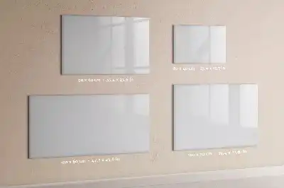 Beschrijfbaar glazen magneetbord in de kleur off-white