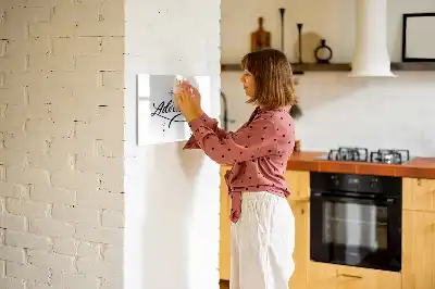 Magnetisch glazen schrijfbord voor notities en foto's uitvoering Avontuur