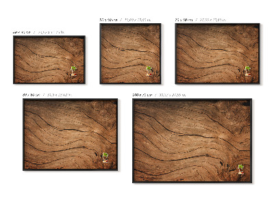 Magnetisch bord met zwarte rand Cracked wood texture