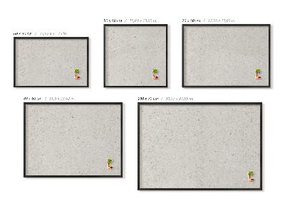Magnetisch bord met zwarte rand Lichte steengoedtegels
