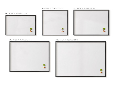 Magnetisch bord met zwarte rand Kleur wit