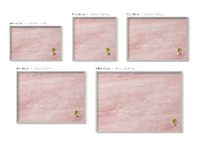 Magnetisch bord met zilveren lijst Pastelkleurige rotsstructuur