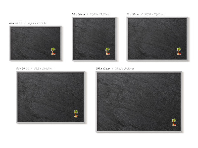 Magnetisch bord met zilveren lijst Stenen muurstructuur
