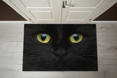 Deurmat binnen Zwarte kat