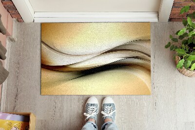 Deurmat binnen Gouden abstractie