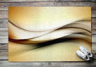 Deurmat binnen Gouden abstractie