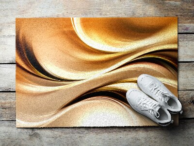 Deurmat binnen Gouden abstractie