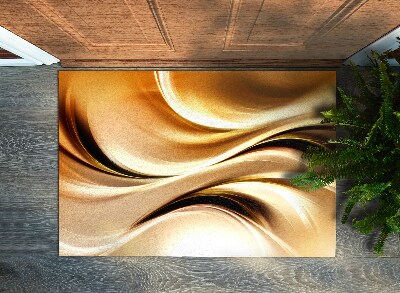 Deurmat binnen Gouden abstractie