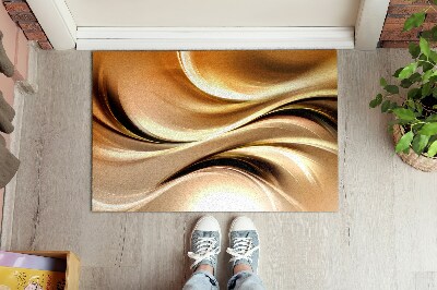 Deurmat binnen Gouden abstractie