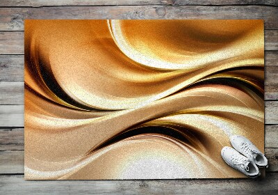 Deurmat binnen Gouden abstractie