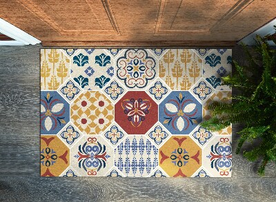 Deurmat groot Azulejo