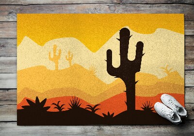 Deurmat binnen Woestijncactus