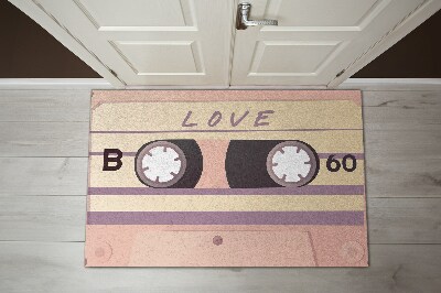 Deurmat Retro Love Cassette