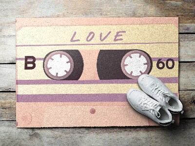 Deurmat Retro Love Cassette