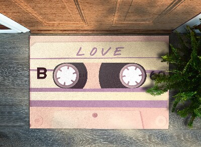 Deurmat Retro Love Cassette