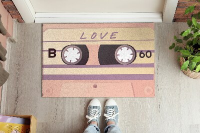 Deurmat Retro Love Cassette