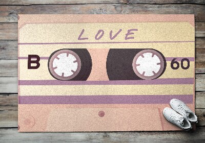 Deurmat Retro Love Cassette