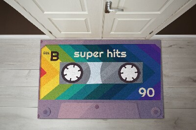 Deurmat Retro cassette Rainbow Super hits