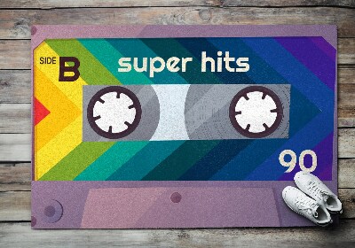 Deurmat Retro cassette Rainbow Super hits