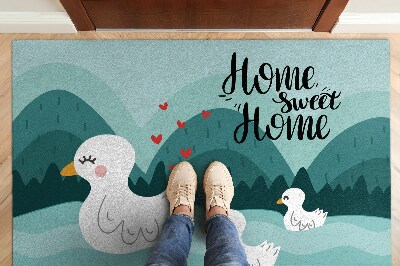 Deurmat binnen Home sweet home Vogels